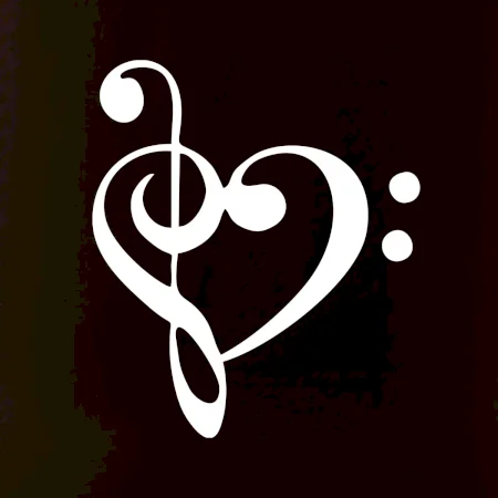 Husľový kľúč srdce