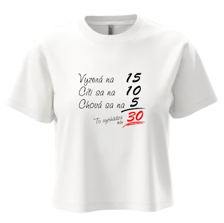 Vyzerá, cíti sa, chová sa - 30 rokov