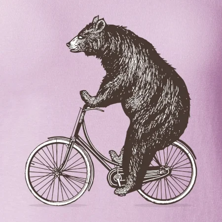 Medveď na bicykli