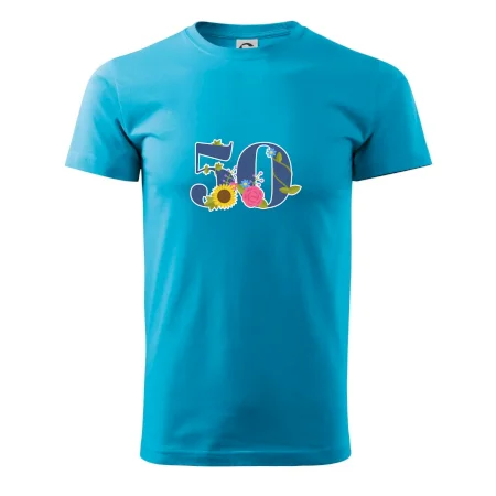 Kvetinové číslo kreslené - 50