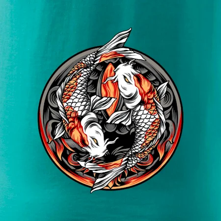 Yin & Yang Koi kapor - oranžový