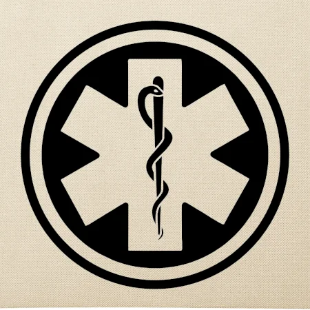 Rescue logo samostatné guľaté