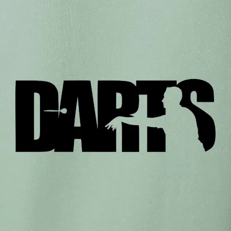 Darts - nápis so šípkarom