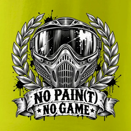 No Paint, No Game – motív s maskou