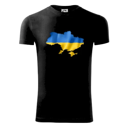 Ukrajina vlajka mapa