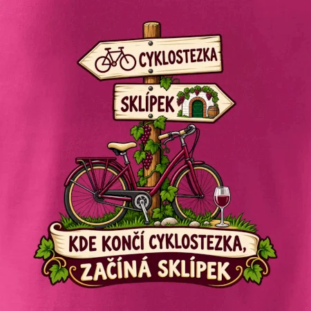 Kde končí cyklostezka, začíná sklípek