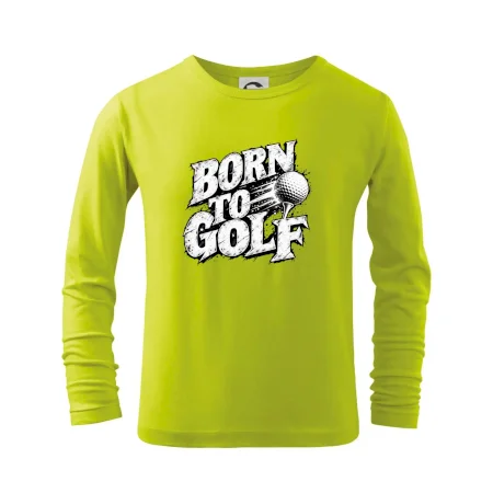 Born to golf černobílý drsný potisk