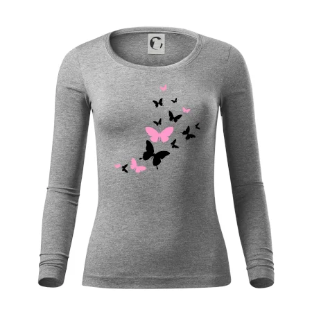 Motýle ružovo čierni