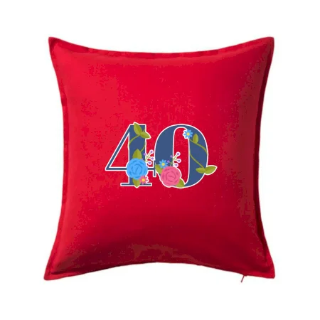 Kvetinové číslo kreslené - 40