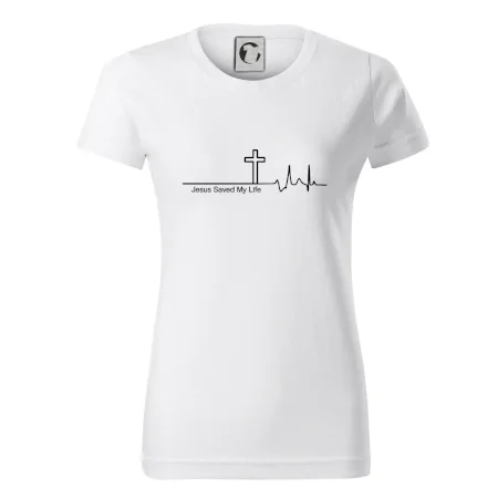 Jesus Saved My Life kríž ekg