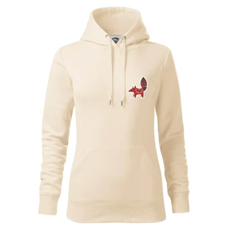 Folklór na prsníku líška