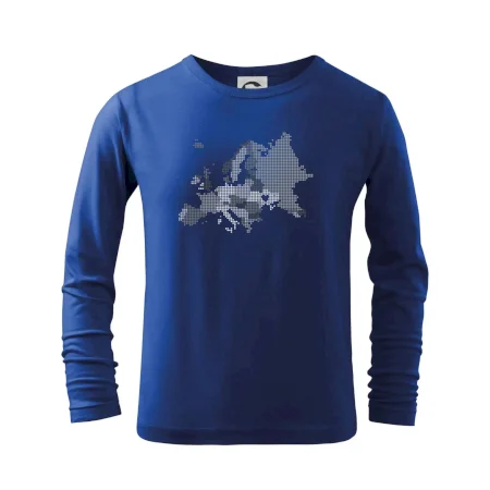 Mapa Európy - srdce v Ukrajine