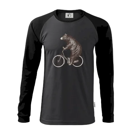 Medveď na bicykli