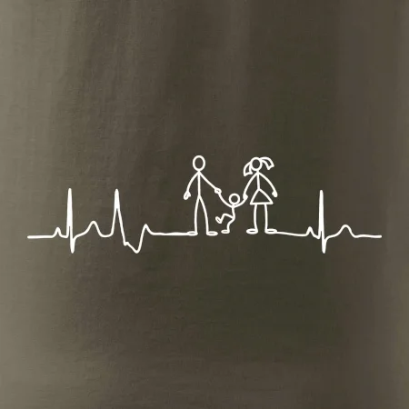 EKG rodina a jedno dieťa