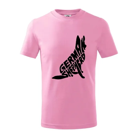 Nemecký ovčiak sediaci napis