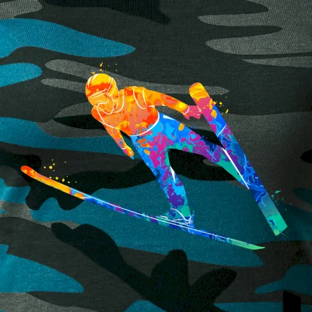 Skokan na lyžiach splash