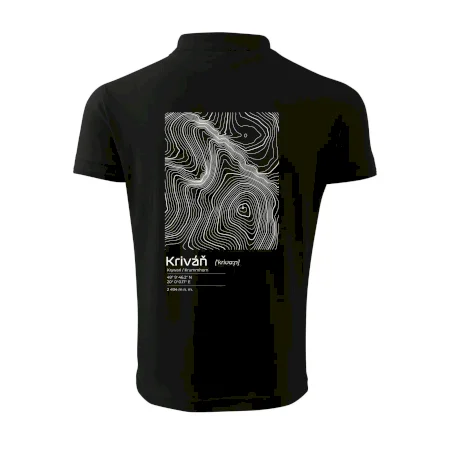 Kriváň - vrstevnice v obdĺžniku