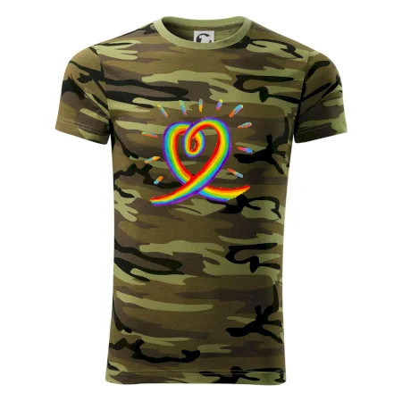 Srdce pride dúha kreslená