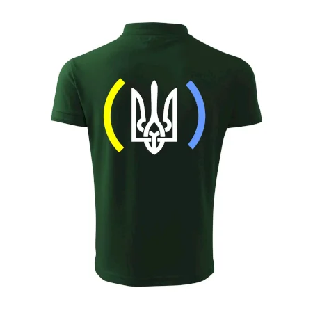 Ukrajina trojzubec s farbami