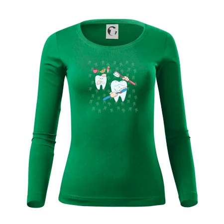 Zubárske tričko - kefka a jedlo