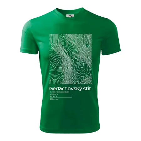 Gerlachovský štít - vrstevnice v obdĺžniku