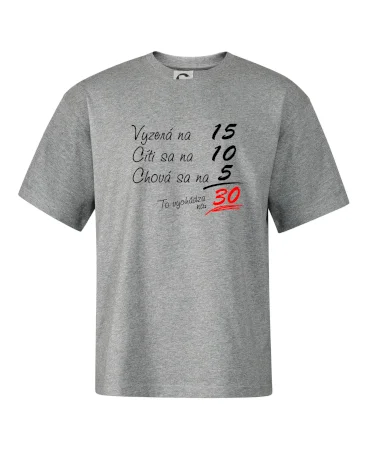 Vyzerá, cíti sa, chová sa - 30 rokov