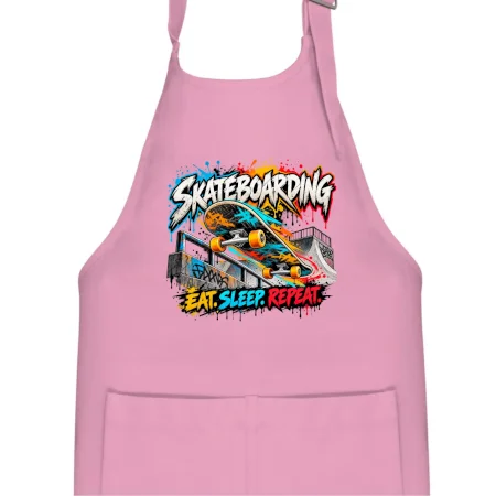 Skateboard ve street stylu eat sleep repeat