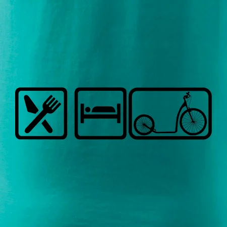 Eat sleep kolobežka veľké a malé koleso