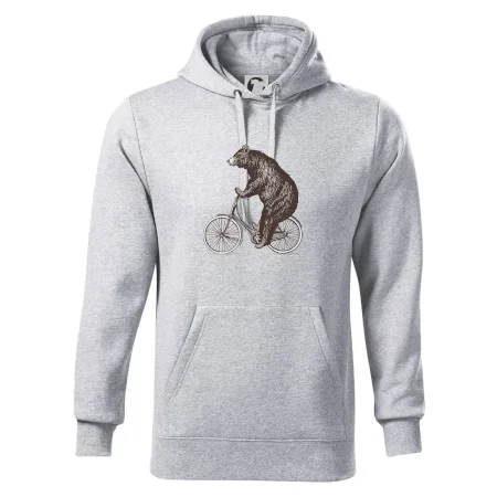 Medveď na bicykli