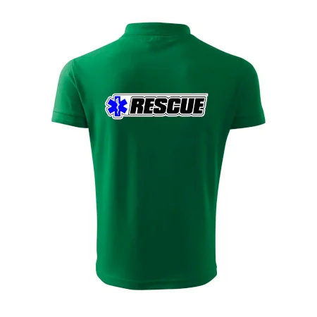 Záchranár rescue kríž modrý