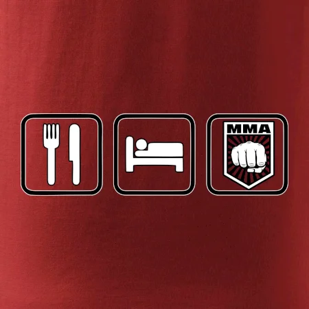 Eat sleep MMA v řádku