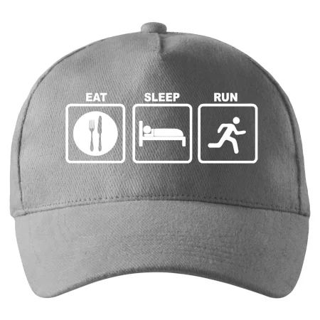 Eat sleep run štvorce