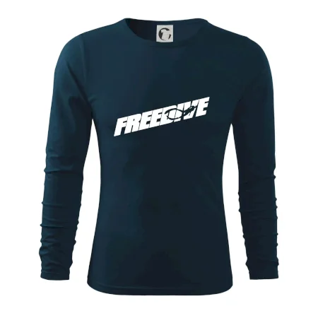 Freedive - nápis s potápačom