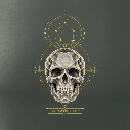 Váhy Astrologická geometrická lebka