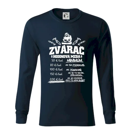 Hodinová mzda zvárač