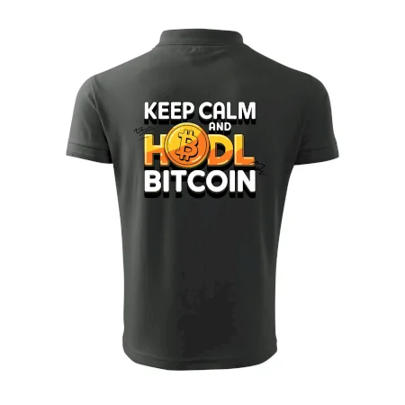 3D nápis Keep Calm and HODL Bitcoin