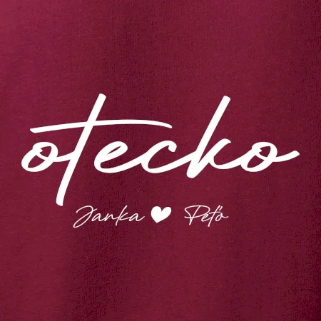 Otecko - tričko s menami deti