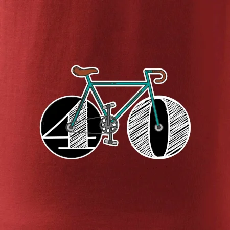 Narodeniny 40 rokov na bicykli