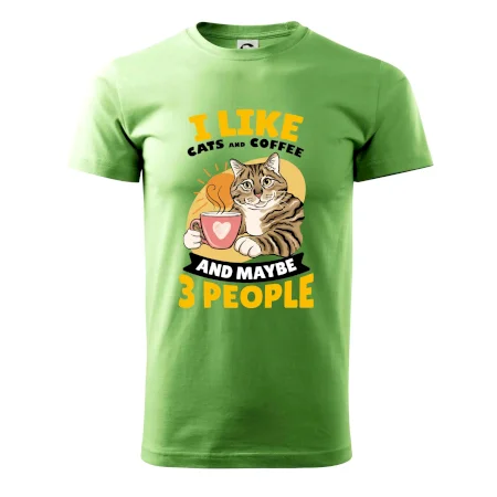 I like cats and coffee and maybe 3 people