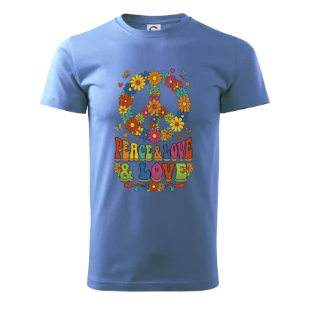 Peace and love - na výšku s květy