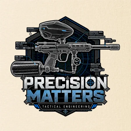 Technický nákres – presnosť je dôležitá paintball
