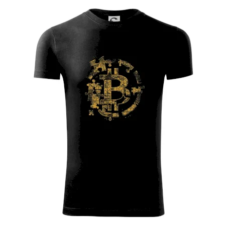 Logo bitcoin puzzle
