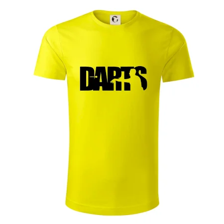 Darts - nápis so šípkarom