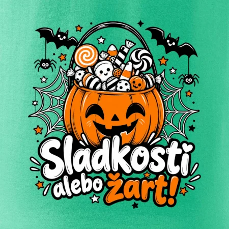 Sladkosť alebo žart tekvicový košík