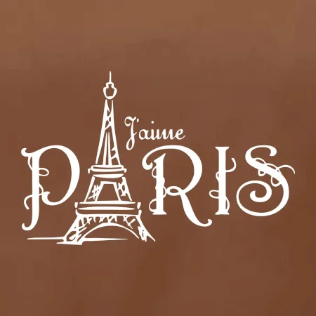 Paris nápis Eiffelovka rovný