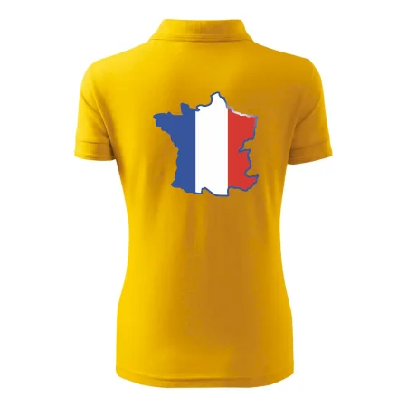 Francúzska vlajka mapa obrys