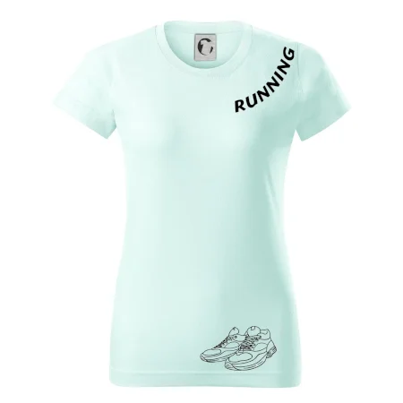 Running nápis šikmo