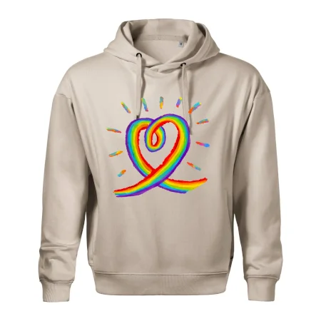Srdce pride dúha kreslená