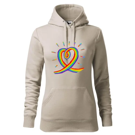 Srdce pride dúha kreslená