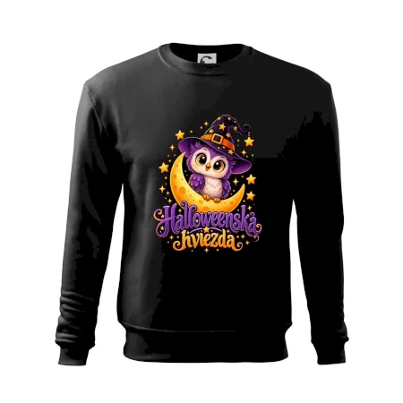 Halloweenska hviezda - sovička na mesiaci